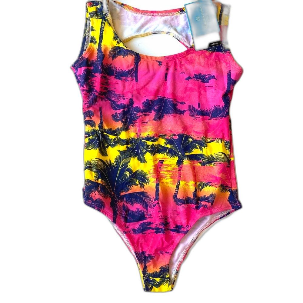 Candida Maria Alma Brasileira One Piece Swimsuit NWT Size S/M Orange Yellow